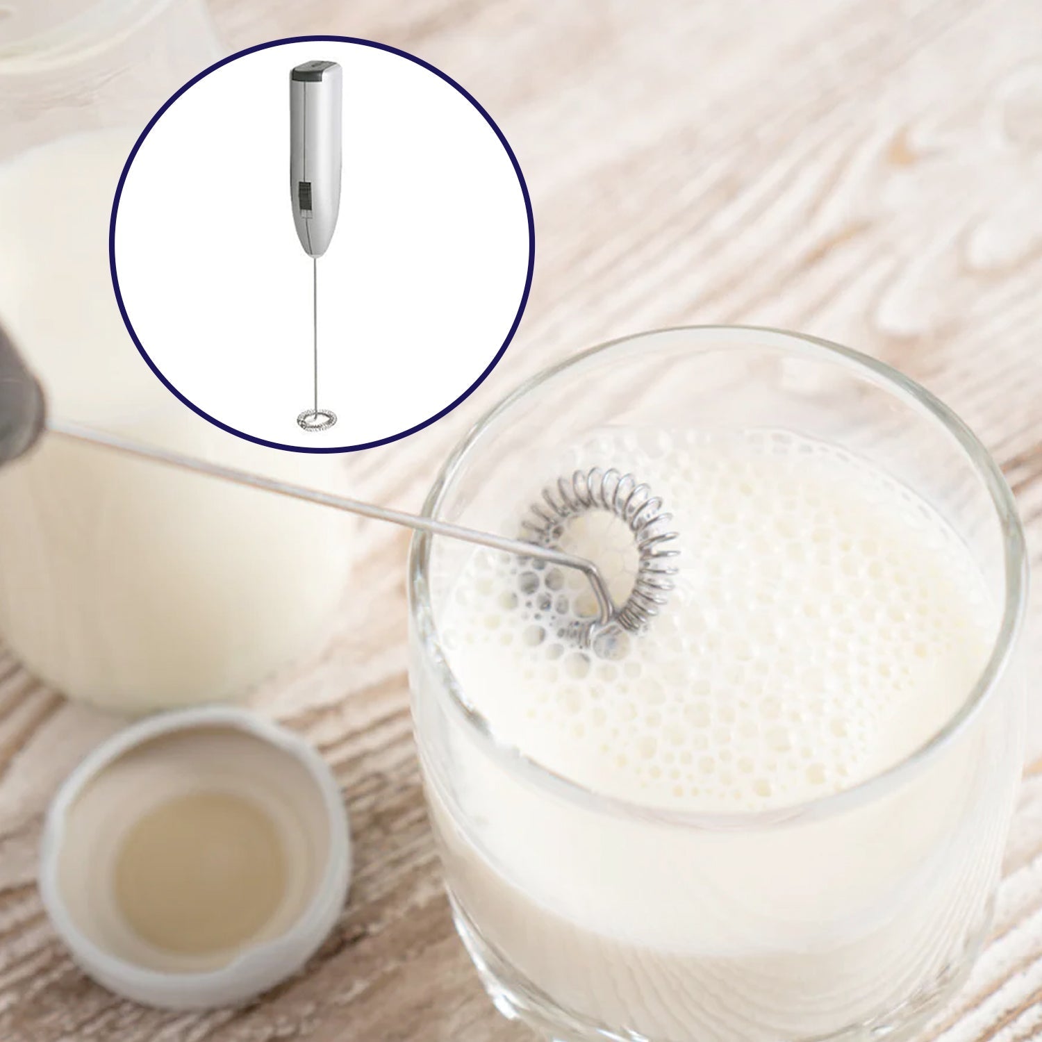 Electric milk frother set Electric milk frother set